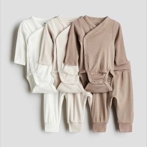 Organic Neutral Baby Onesie and Pants Set